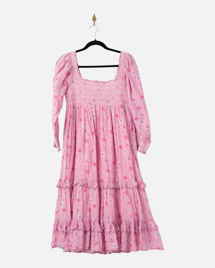 LoveShackFancy Miri Pink Cotton Dress - Wind & Song