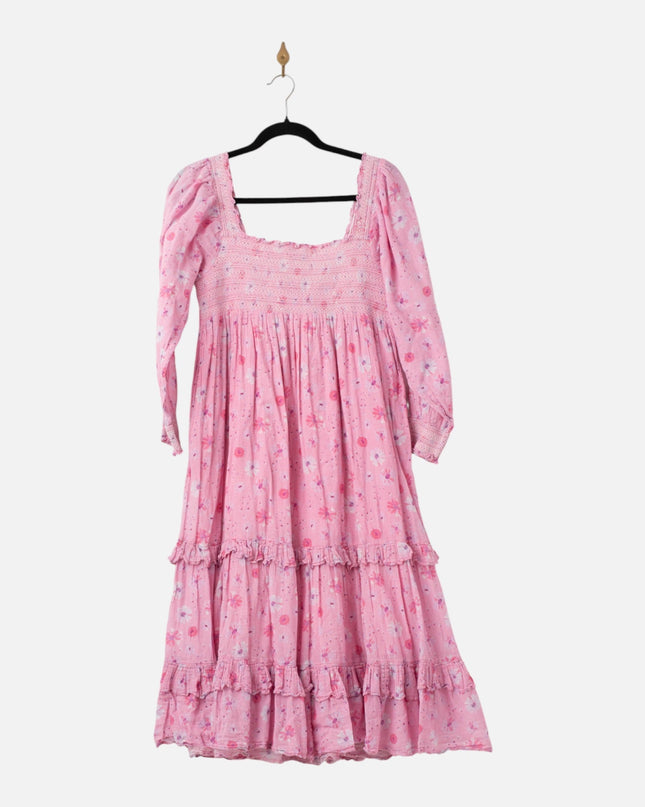 LoveShackFancy Miri Pink Cotton Dress - Wind & Song