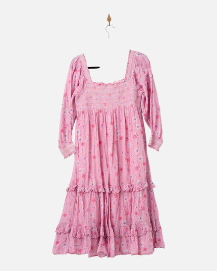 LoveShackFancy Miri Pink Cotton Dress - Wind & Song