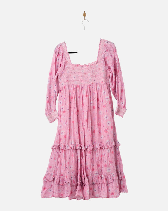 LoveShackFancy Miri Pink Cotton Dress - Wind & Song