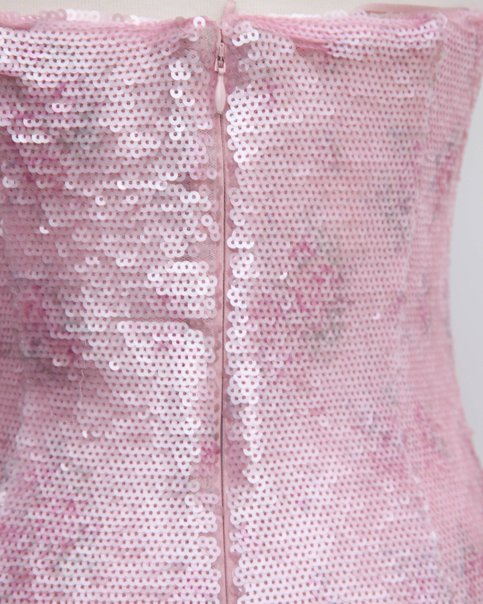 LoveShackFancy Pink Floral Stasia Sequin Midi Dress Size 10 - Wind & Song
