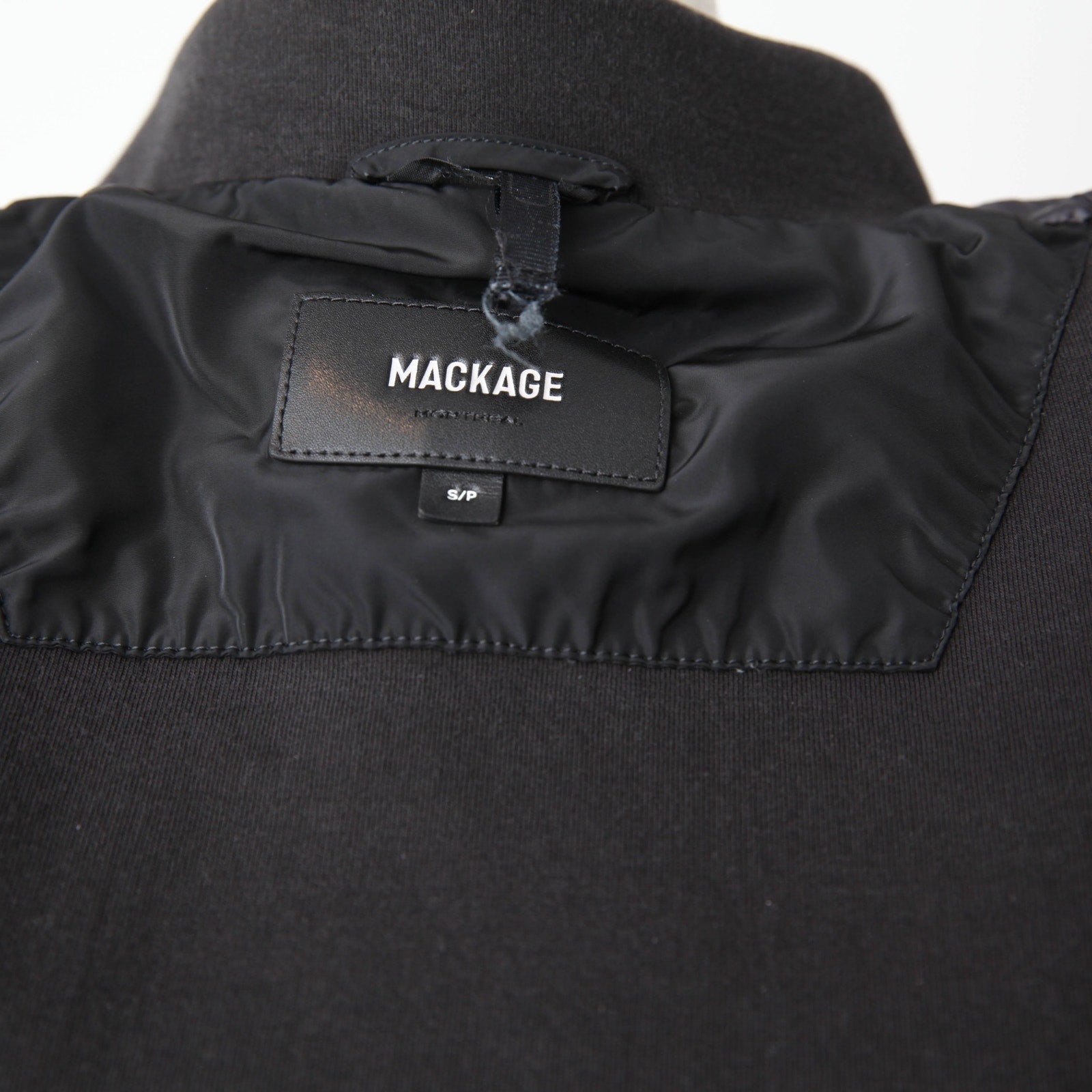 Mackage Black Della Hybrid Jacket with Hood - Wind & Song