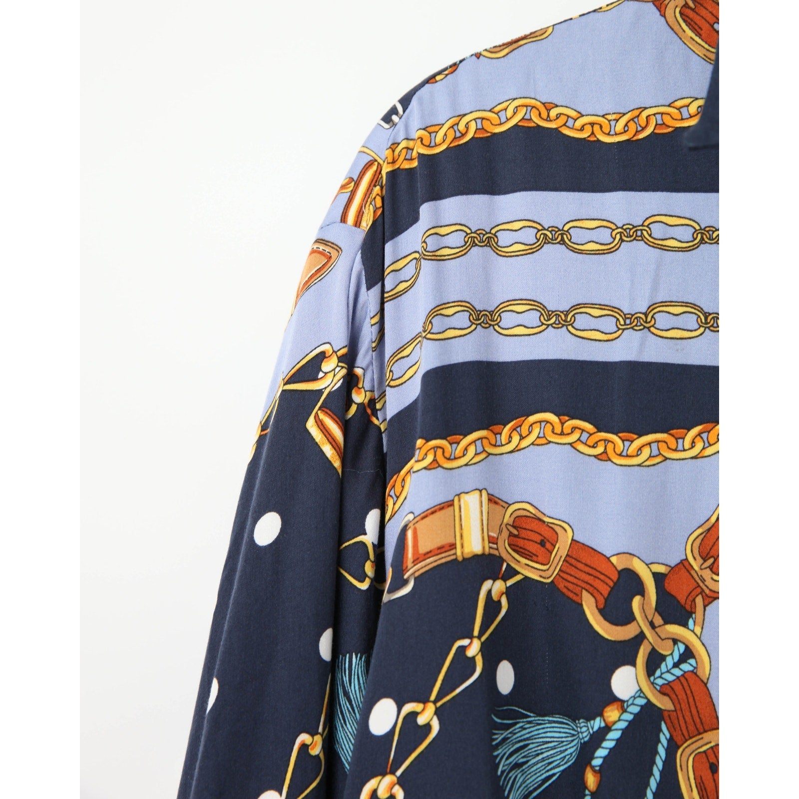 Maje Cechaine Printed Shirt – Long Sleeve Viscose Button - Down Top - Wind & Song