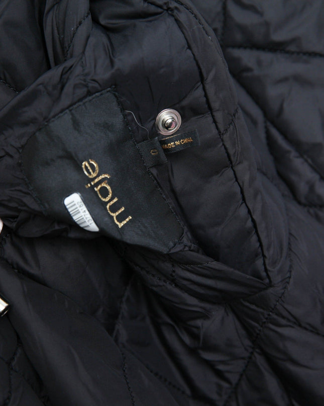 Maje Reversible Quilted Jacket in Olive Green/Black - Wind & Song