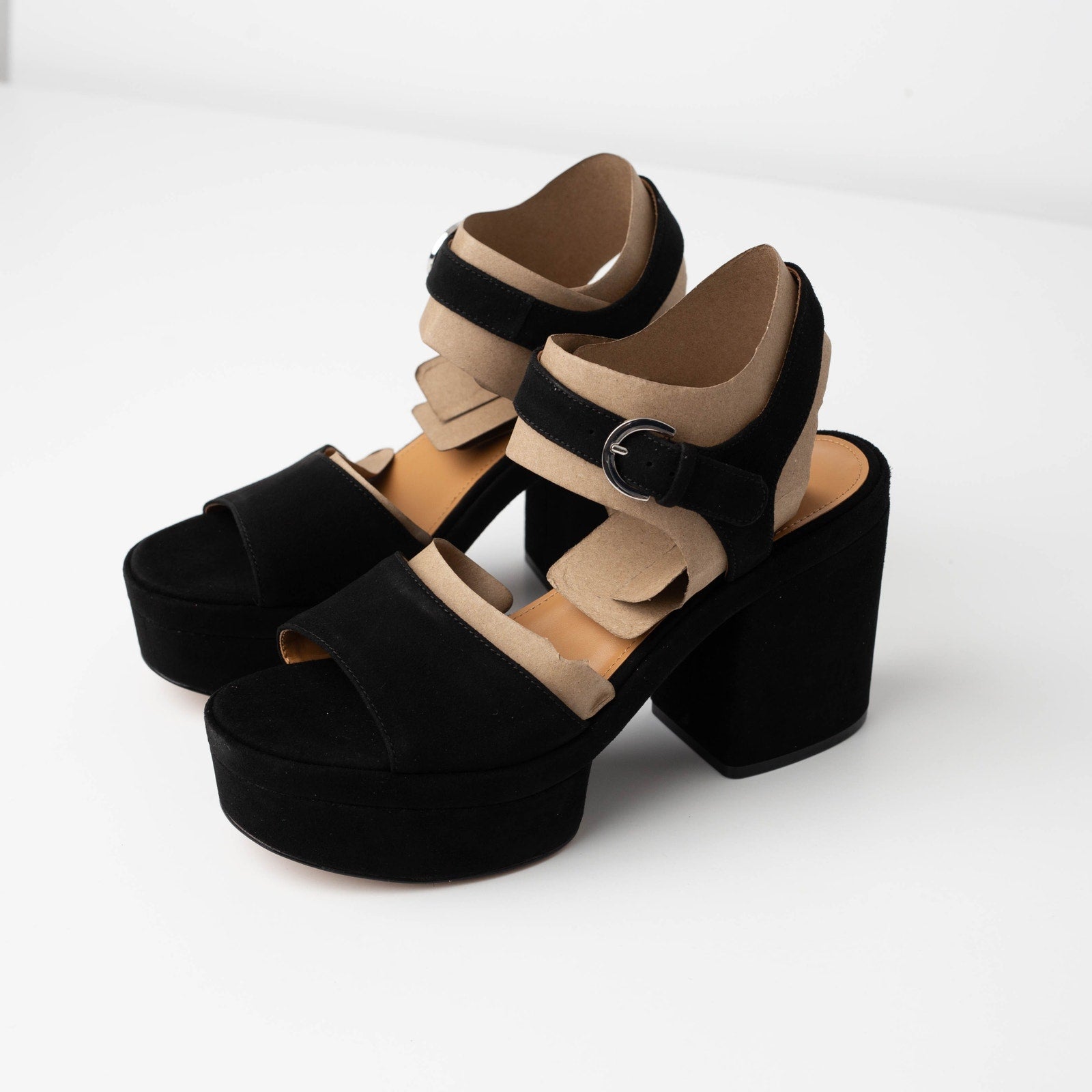 Marc Fisher LTD Women's Normi Block Heel Dress Sandals - Wind & Song