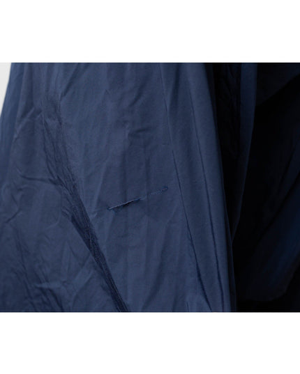 Marchesa Notte Blue Velvet High Neckline Gown - Wind & Song