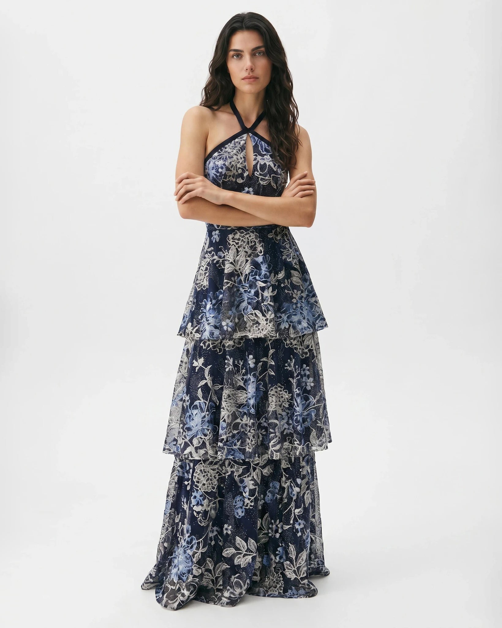 Marchesa Notte Embroidered Tulle Gown Size 2 - Wind & Song