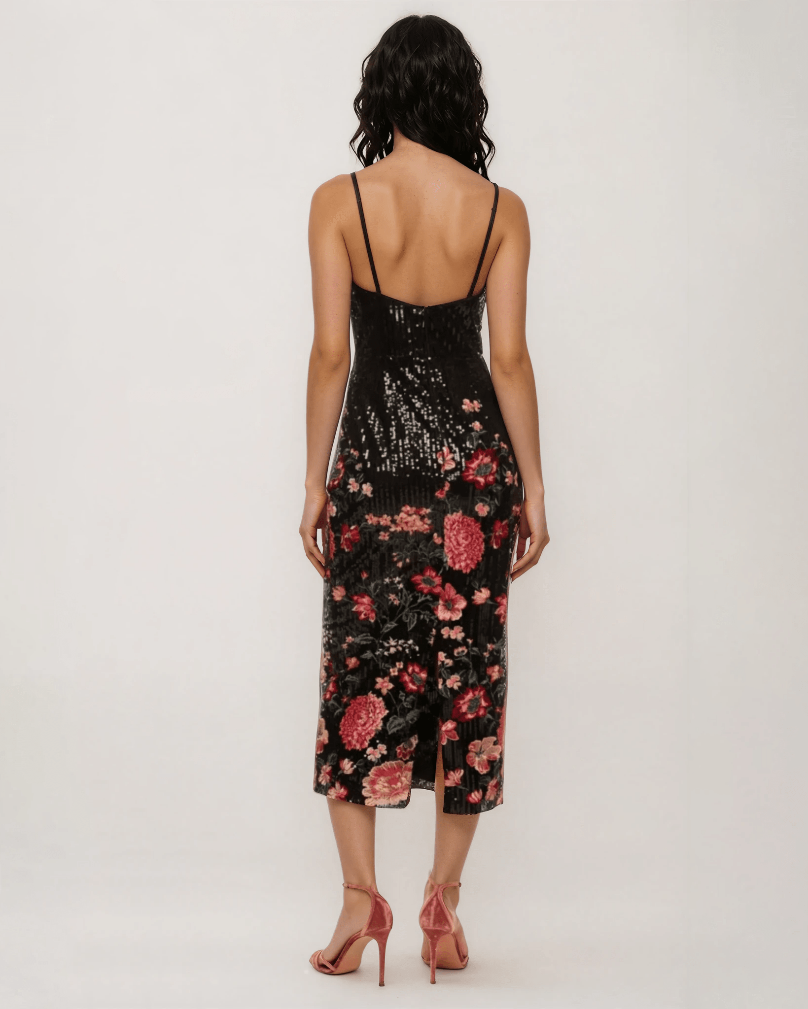 Marchesa Notte Shimmer Midi Dress Size 4 - Wind & Song