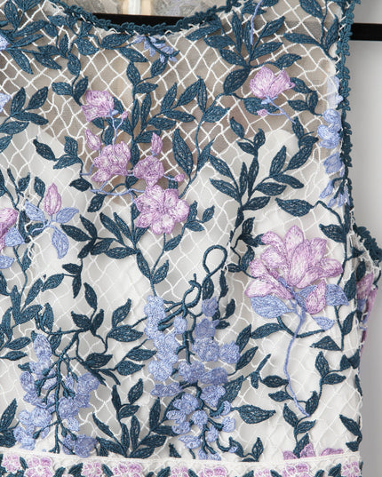 Marchesa Notte White Floral Lace Dress - Wind & Song
