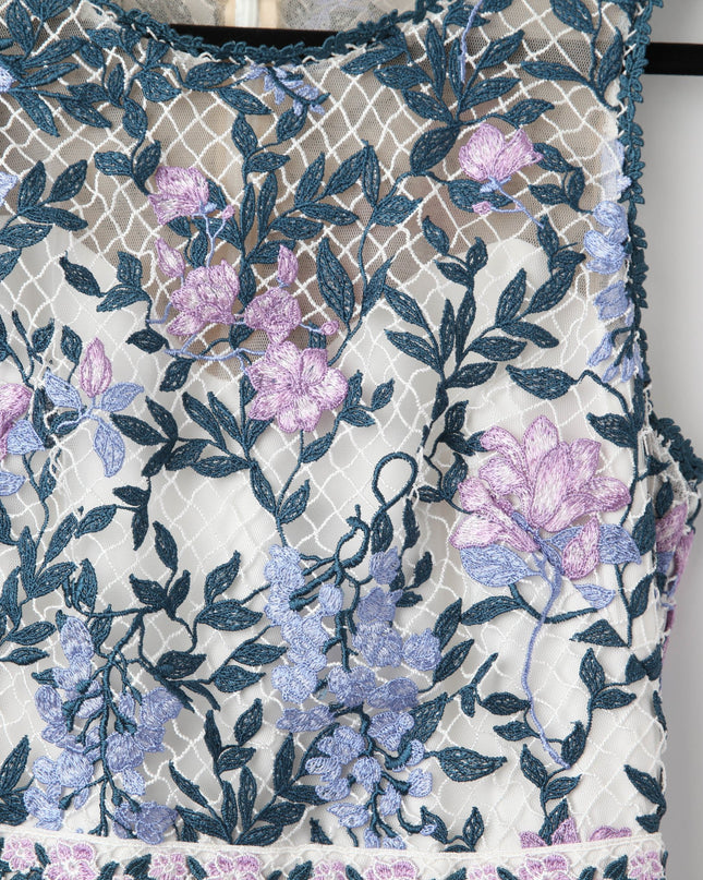 Marchesa Notte White Floral Lace Dress - Wind & Song