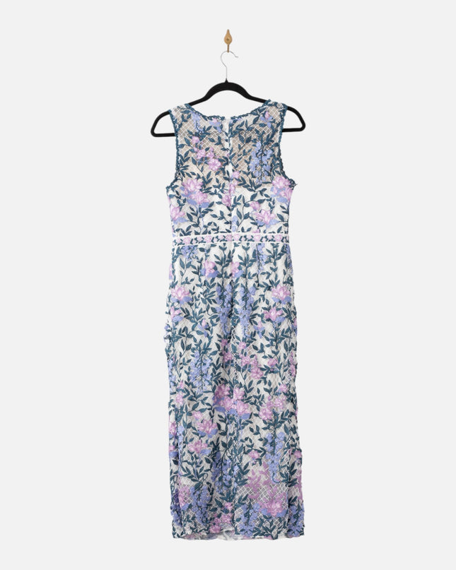 Marchesa Notte White Floral Lace Dress - Wind & Song