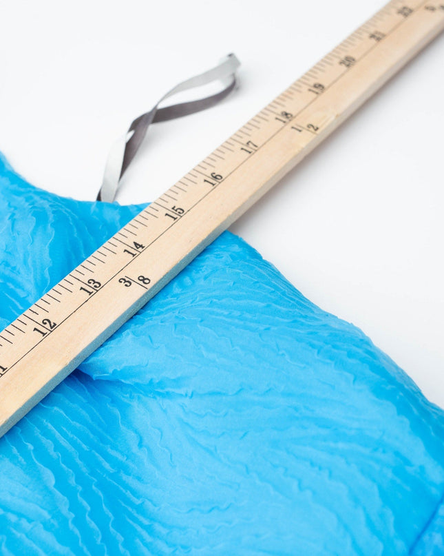 ML Monique Lhuillier Blue Clara Organza Gown - Wind & Song