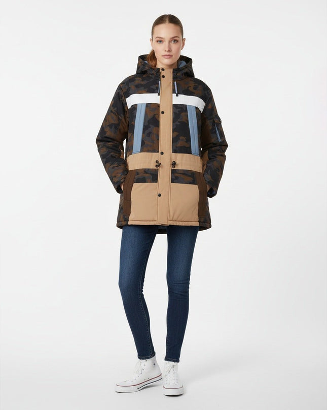 Munthe Navigate Coat in Camouflage - Wind & Song