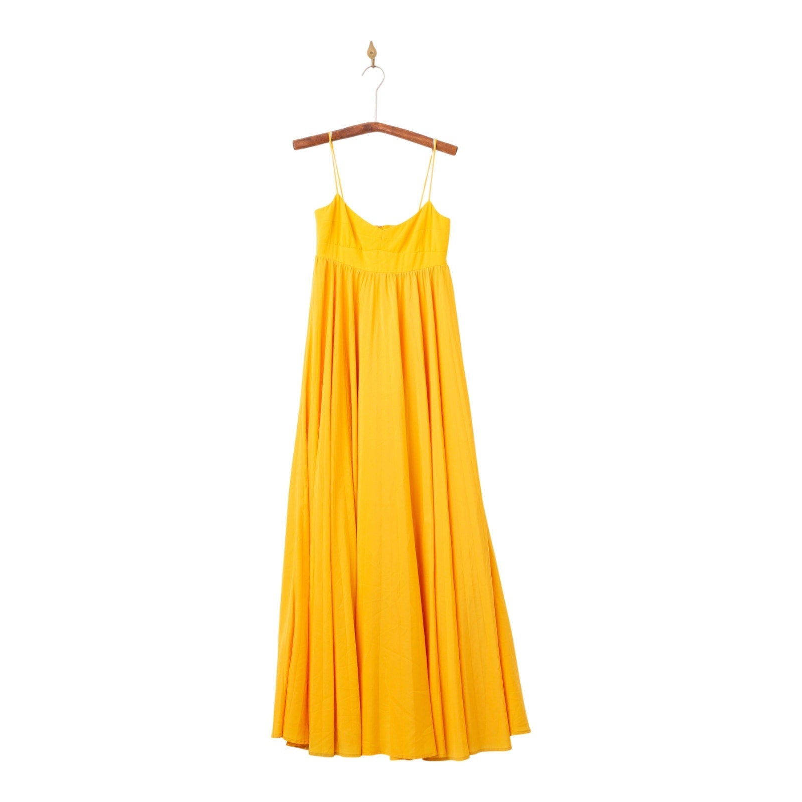 Obando Collective Honeycomb Gown Yellow Crepe Maxi - Wind & Song