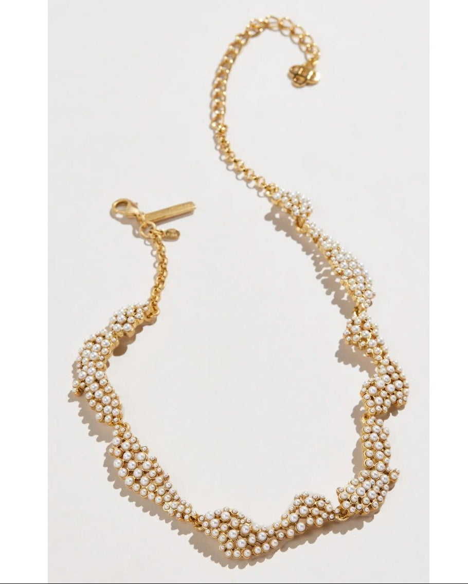 Oscar de la Renta Torn Paper Necklace - Wind & Song
