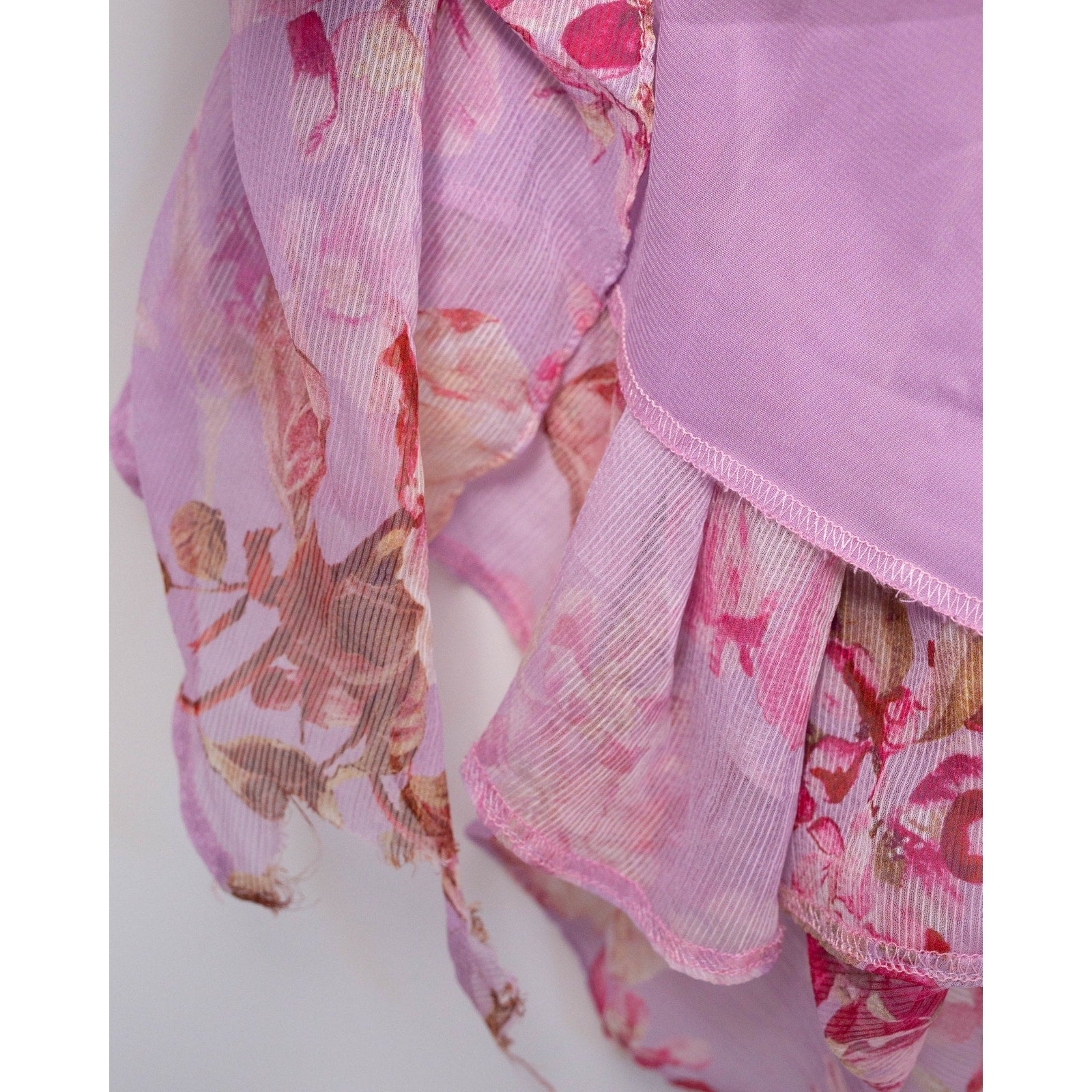 PatBO Floral Haze Flutter Maxi Dress Size 10 – Pink Formal Gown - Wind & Song