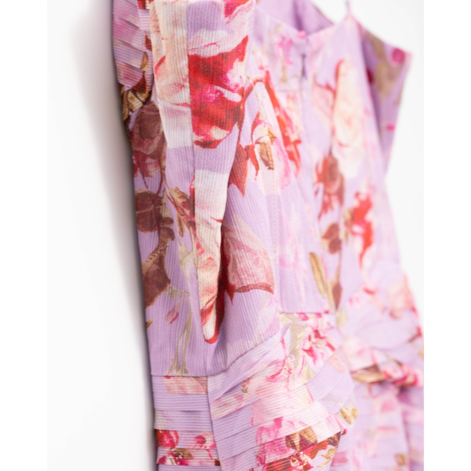 PatBO Floral Haze Flutter Maxi Dress Size 10 – Pink Formal Gown - Wind & Song