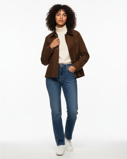 Polo Ralph Lauren Crop Utility Jacket in Brown - Wind & Song