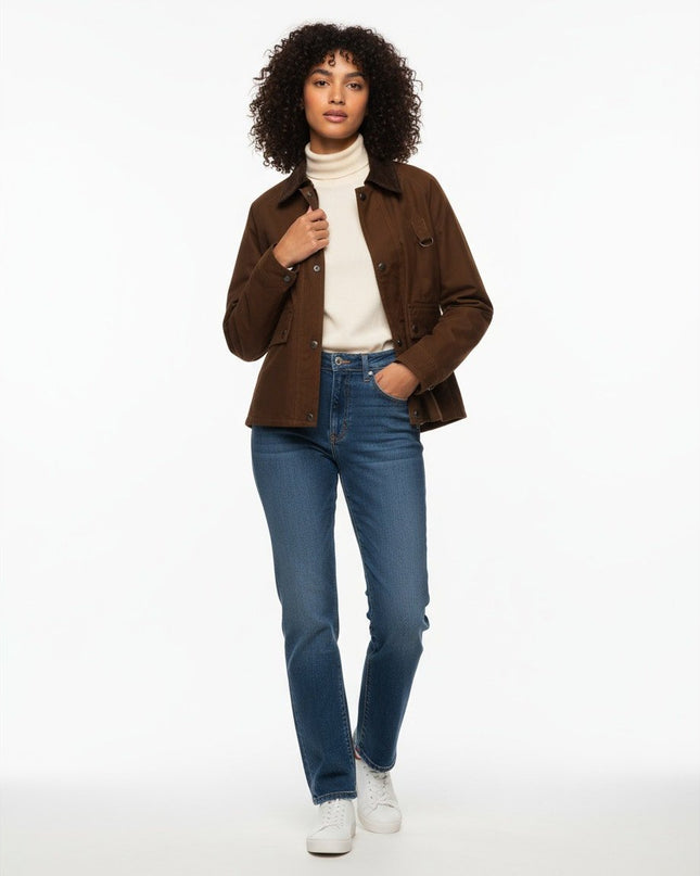 Polo Ralph Lauren Crop Utility Jacket in Brown - Wind & Song