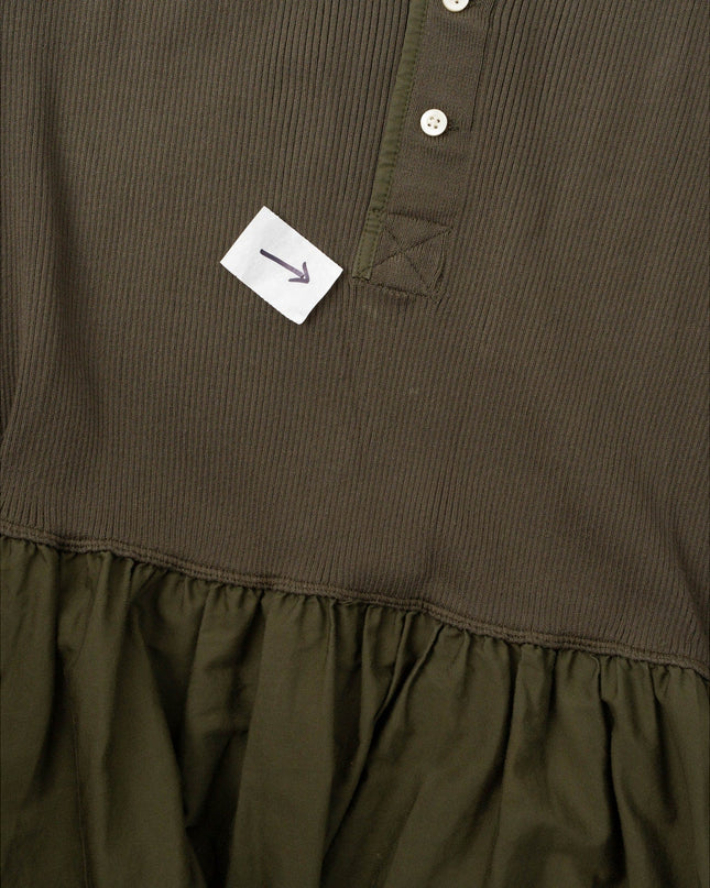 Polo Ralph Lauren Henley Bodice Dress in Green - Size L - Wind & Song