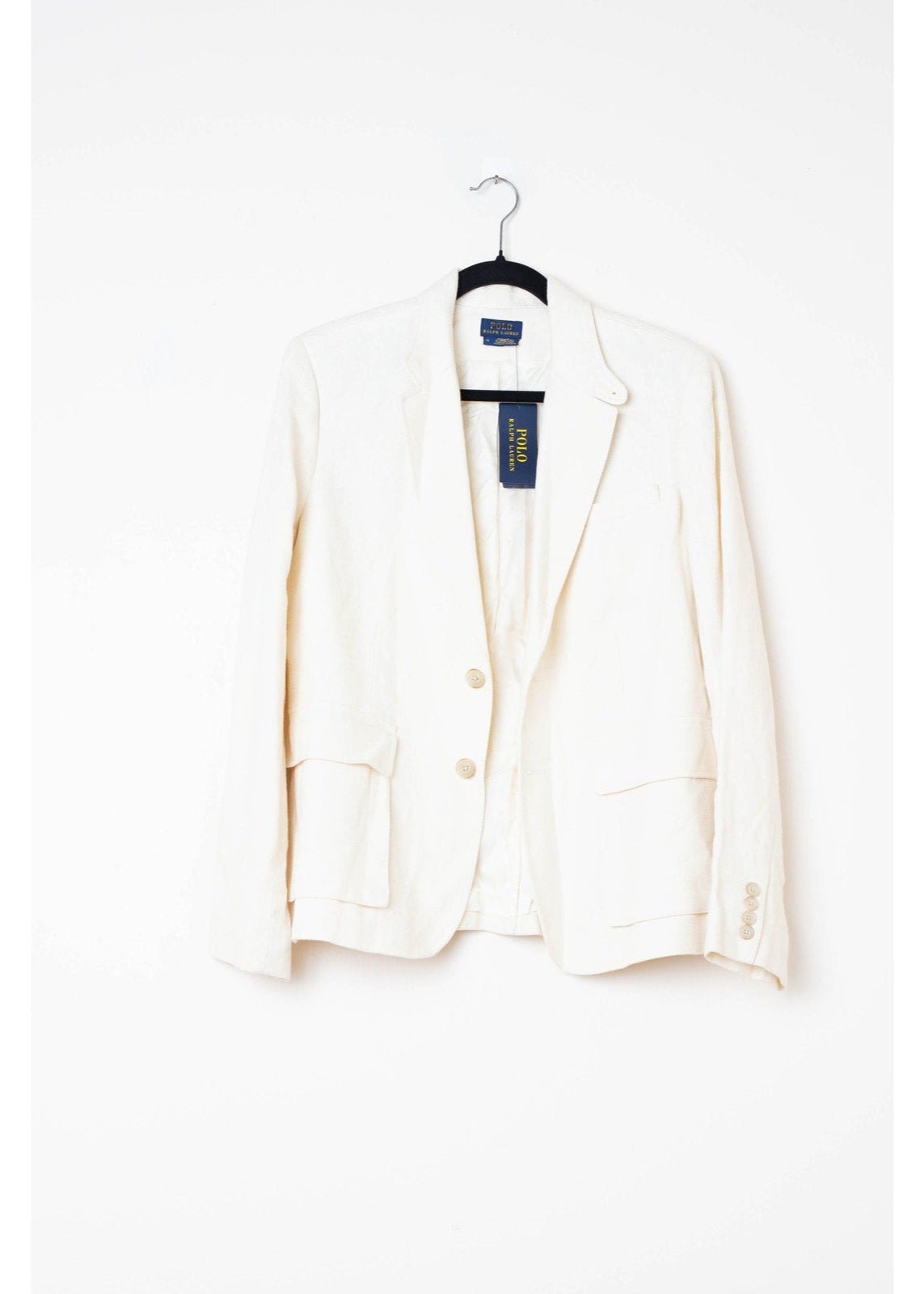 Polo Ralph Lauren Linen Blazer in White - Wind & Song