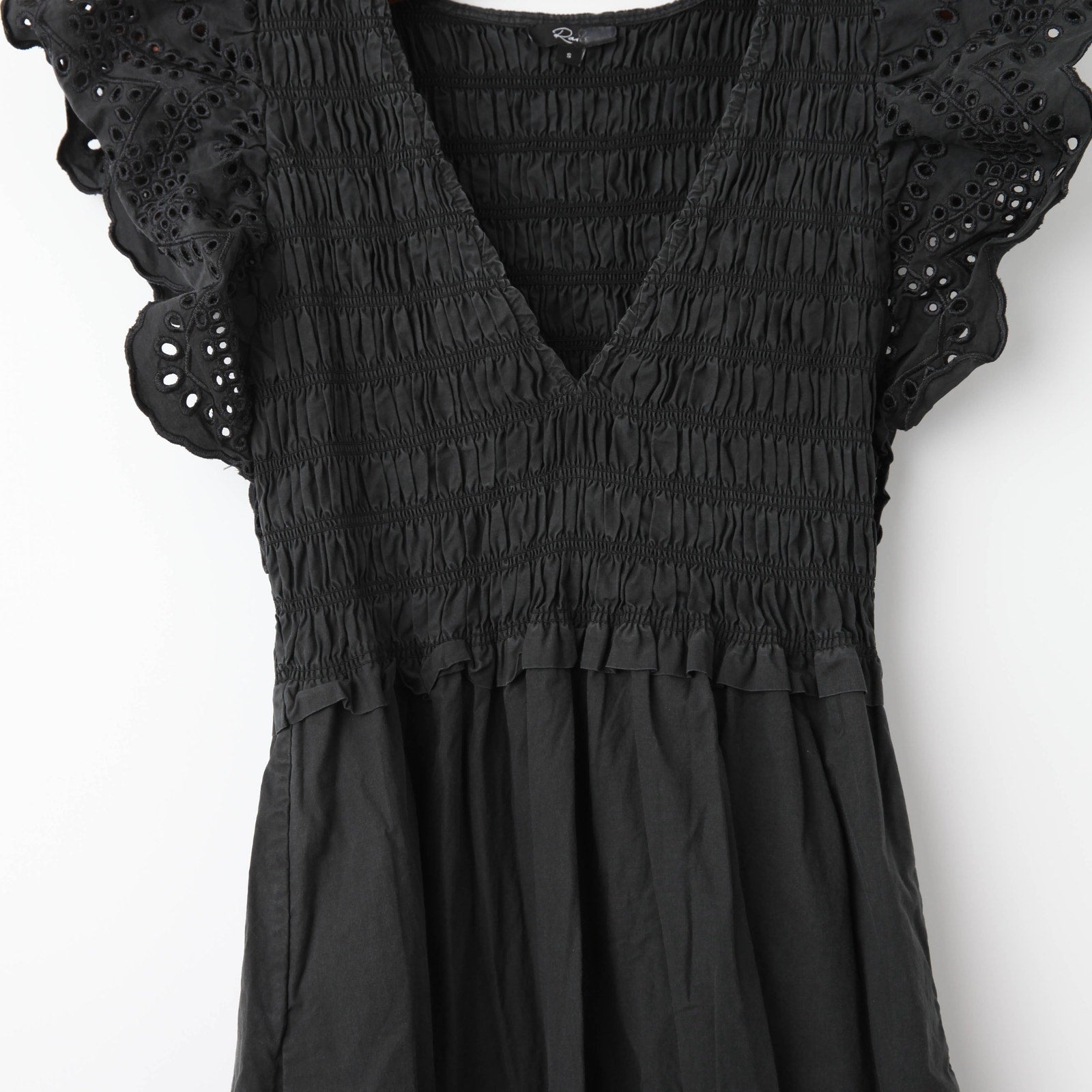 Rails Clementine Embroidered Midi - Dress in BLACK EYELET - Wind & Song