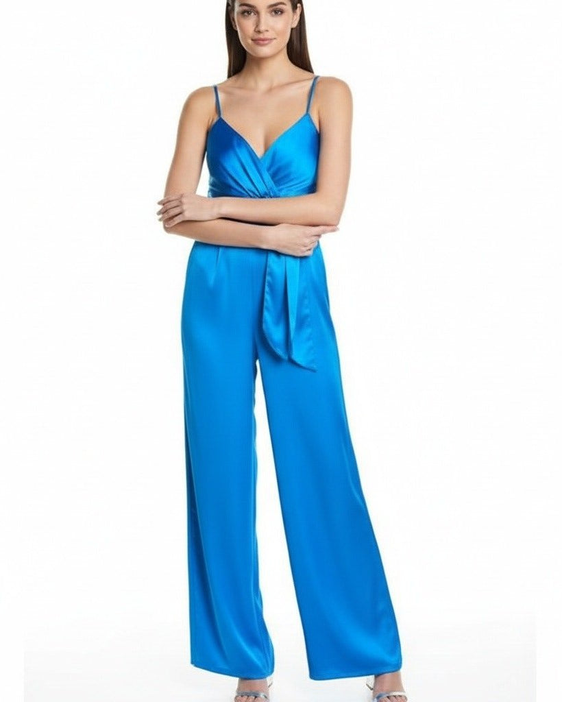 Ramy Brook Willow V Neck Jumpsuit in Lake Blue - Wind & Song