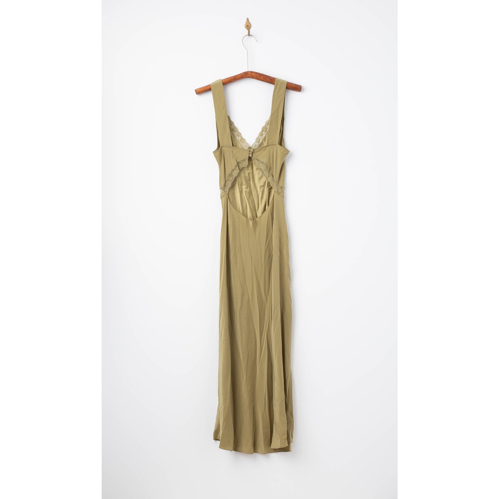 Reformation Provence Silk Dress Green Size M – Pre - Owned 100% Silk - Wind & Song