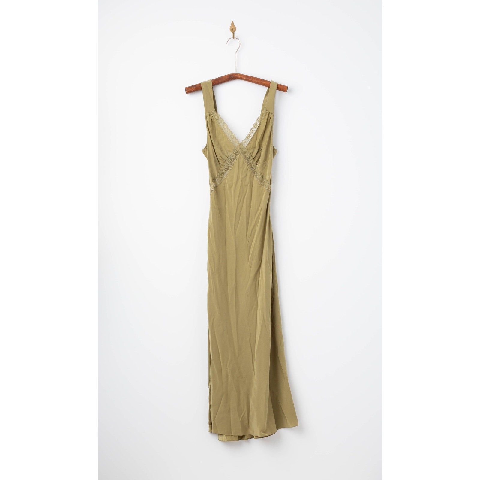 Reformation Provence Silk Dress Green Size M – Pre - Owned 100% Silk - Wind & Song