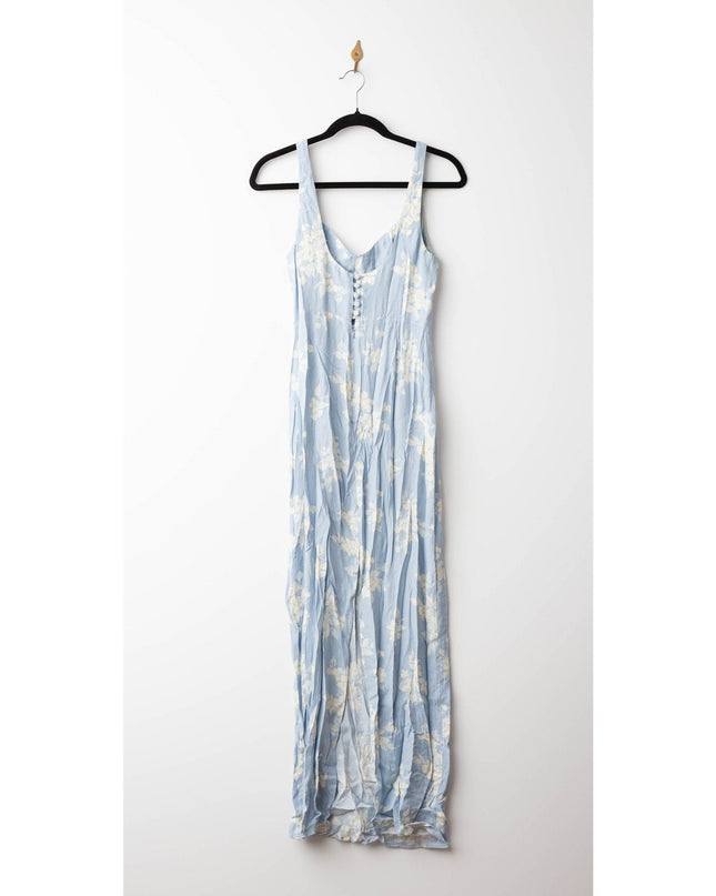 Reformation Reverie Blue Flora Dress - Wind & Song
