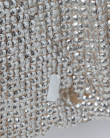 RHODE Silver Platinum Jemima Dress Size 10 - Wind & Song