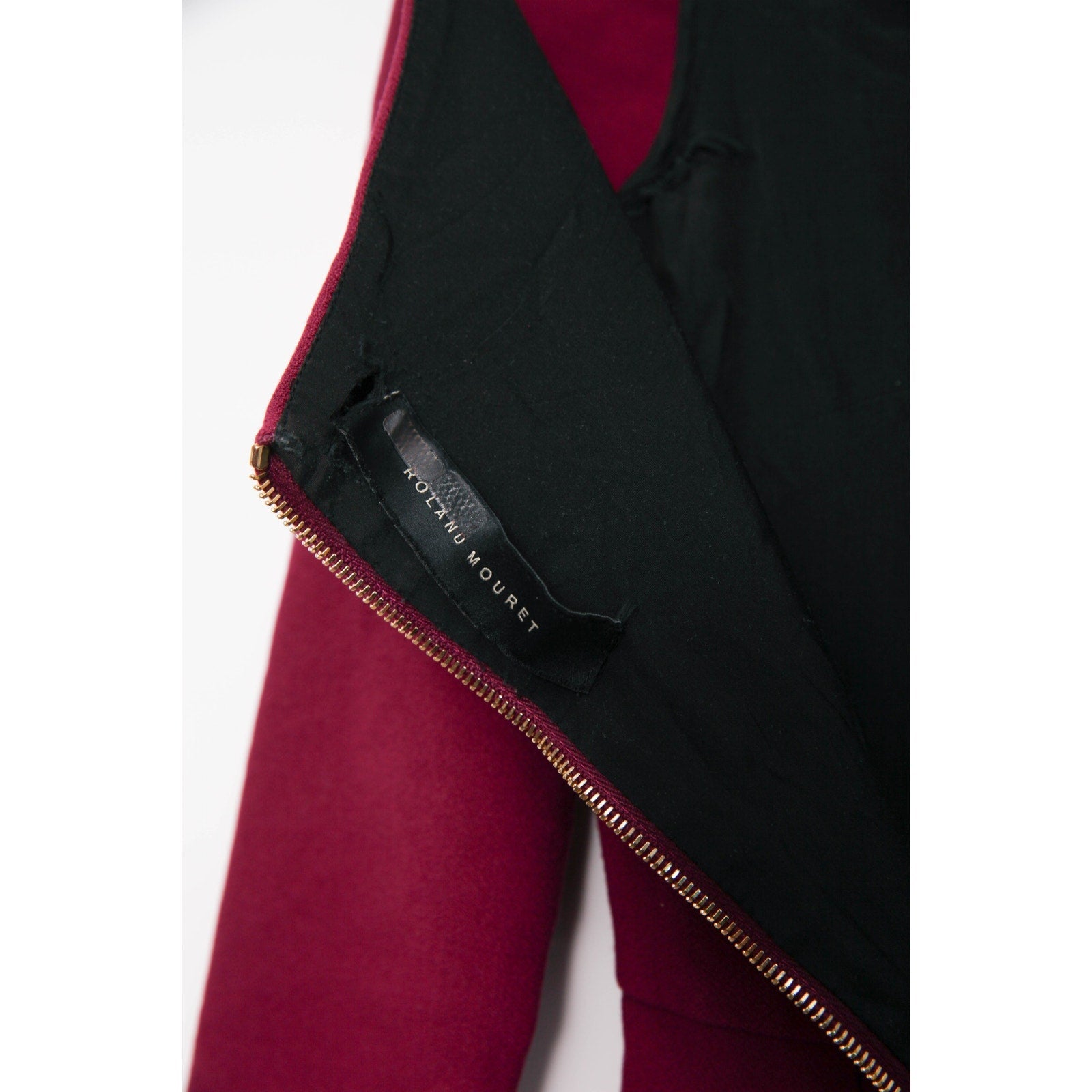 Roland Mouret Witham Dress in Dark Pink Size 2 - Pre - owned - Wind & Song