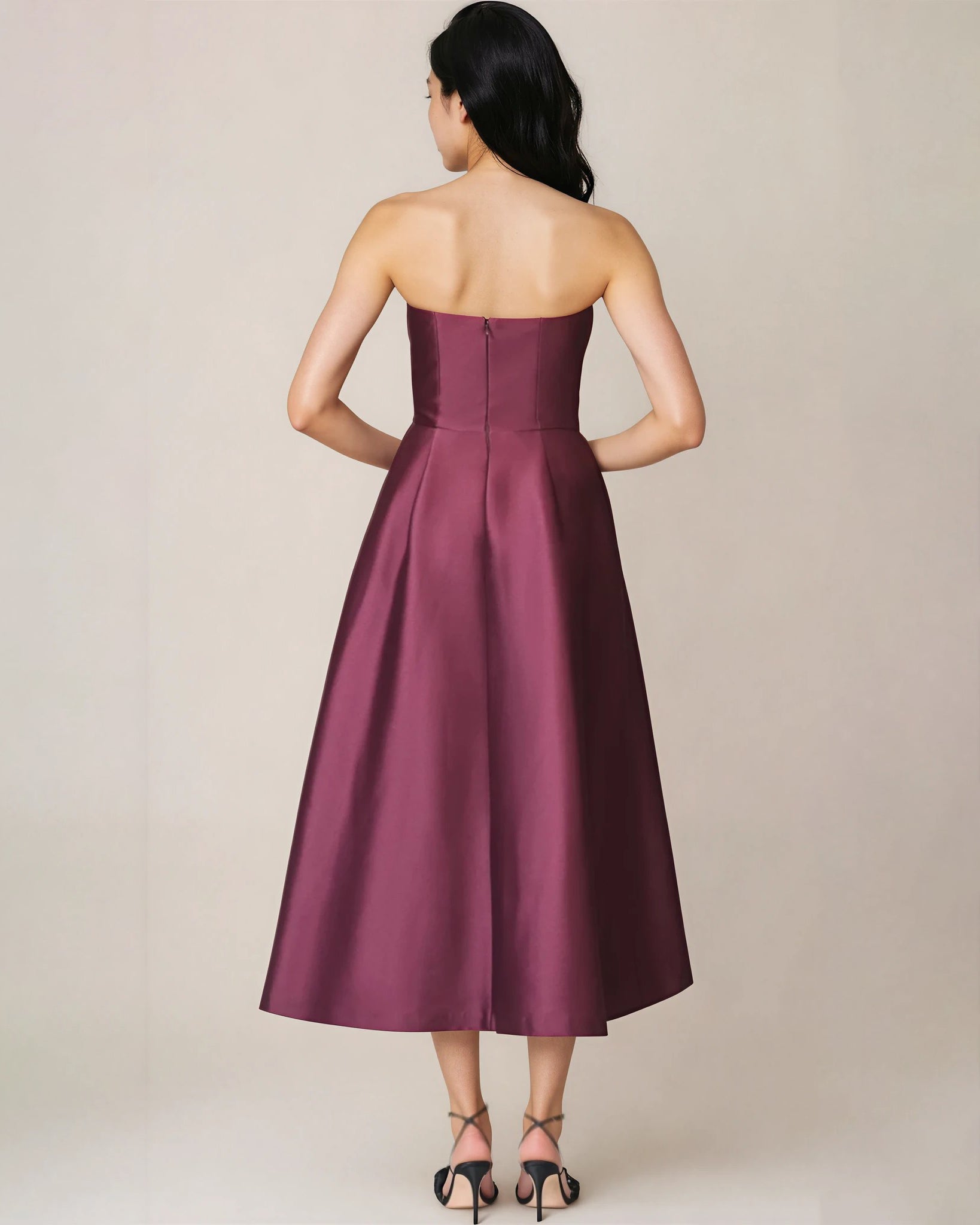 Sachin & Babi Shay Placed Floral Strapless Cocktail Midi Dress - Wind & Song