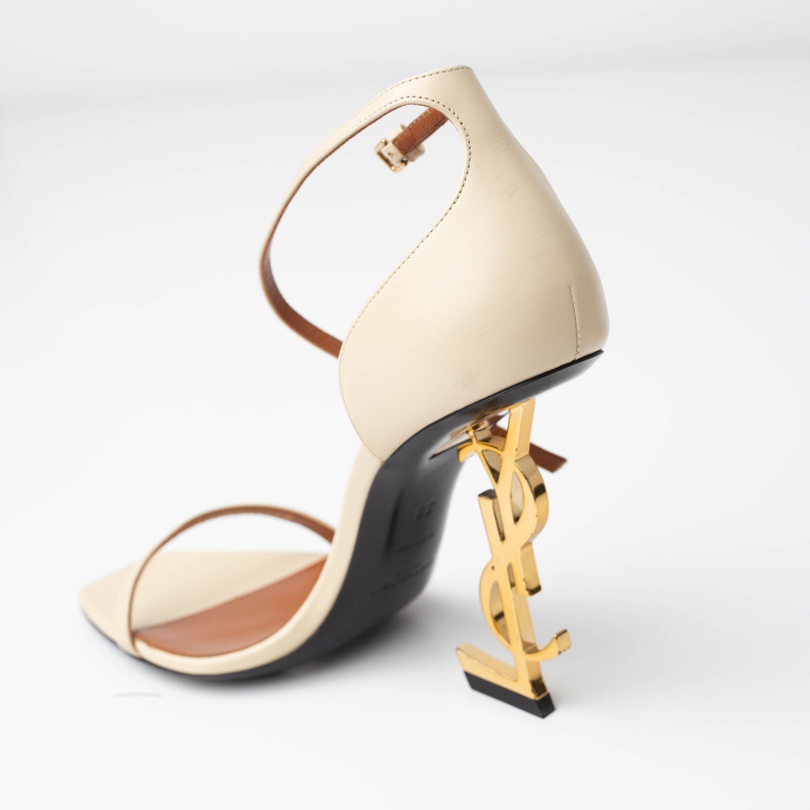 SAINT LAURENT Opyum Sandals In Nude & Neutrals - Wind & Song