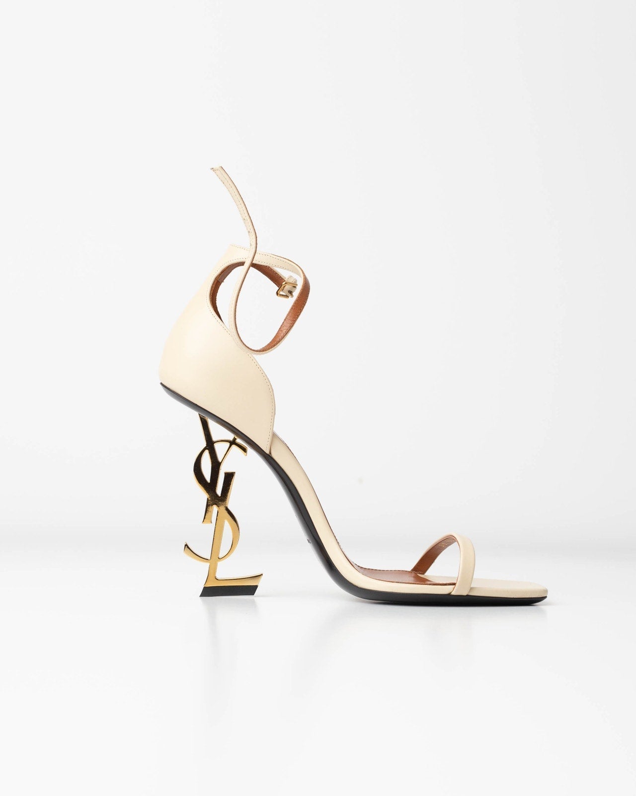 SAINT LAURENT Opyum Sandals In Nude & Neutrals - Wind & Song