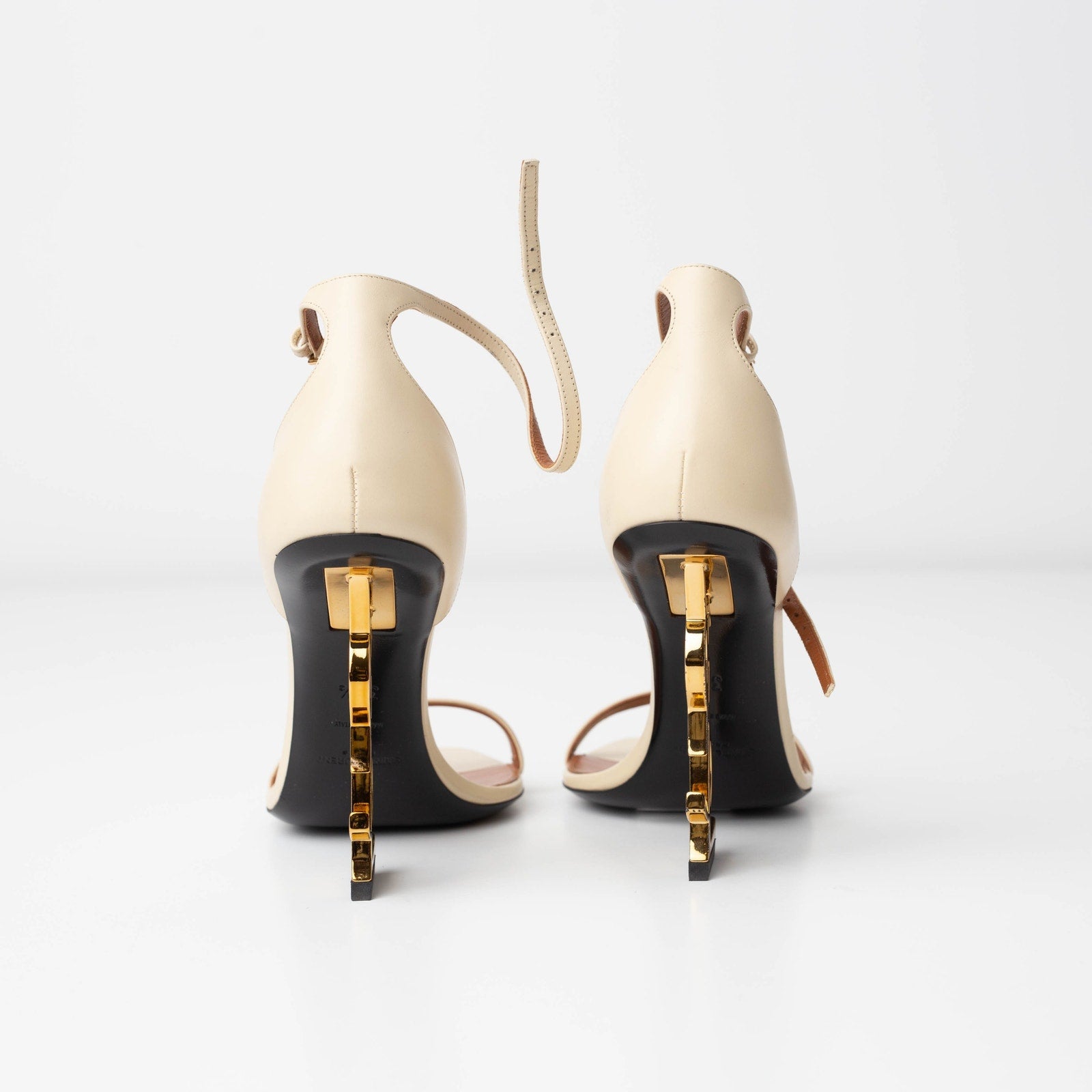 SAINT LAURENT Opyum Sandals In Nude & Neutrals - Wind & Song