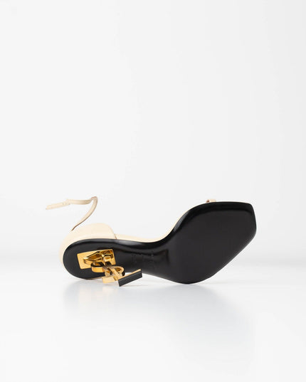 SAINT LAURENT Opyum Sandals In Nude & Neutrals - Wind & Song