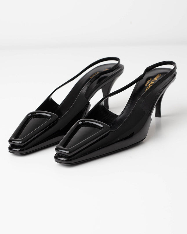 Saint Laurent Women's 24 Slingback Kitten Heel Pumps - Wind & Song