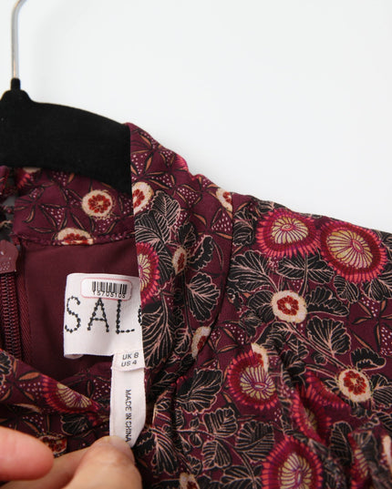 SALONI Akina Wine Jacqui - B Dress - Wind & Song