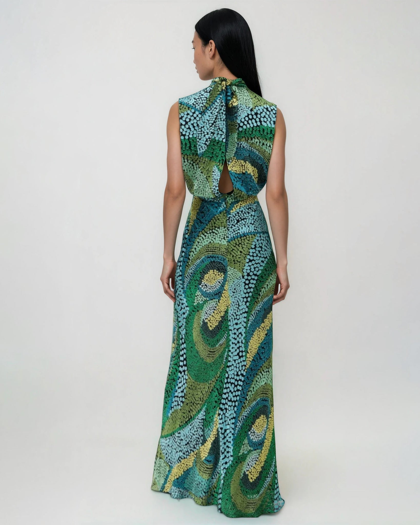 SALONI Fleur Green Dot Print Dress Size 4 - Wind & Song