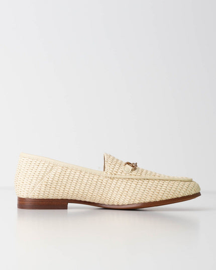 Sam Edelman Loraine Bit Loafer in Linen Raffia - Wind & Song