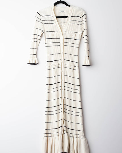 Sandro Striped Knit Maxi Dress - Wind & Song