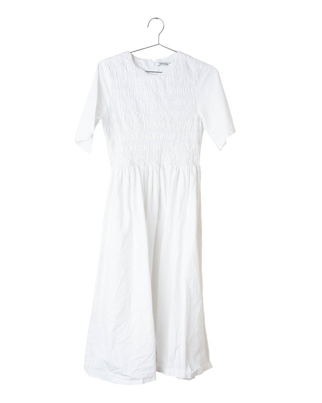 Sandy Liang Diddy White Cotton Dress - Size M - Wind & Song