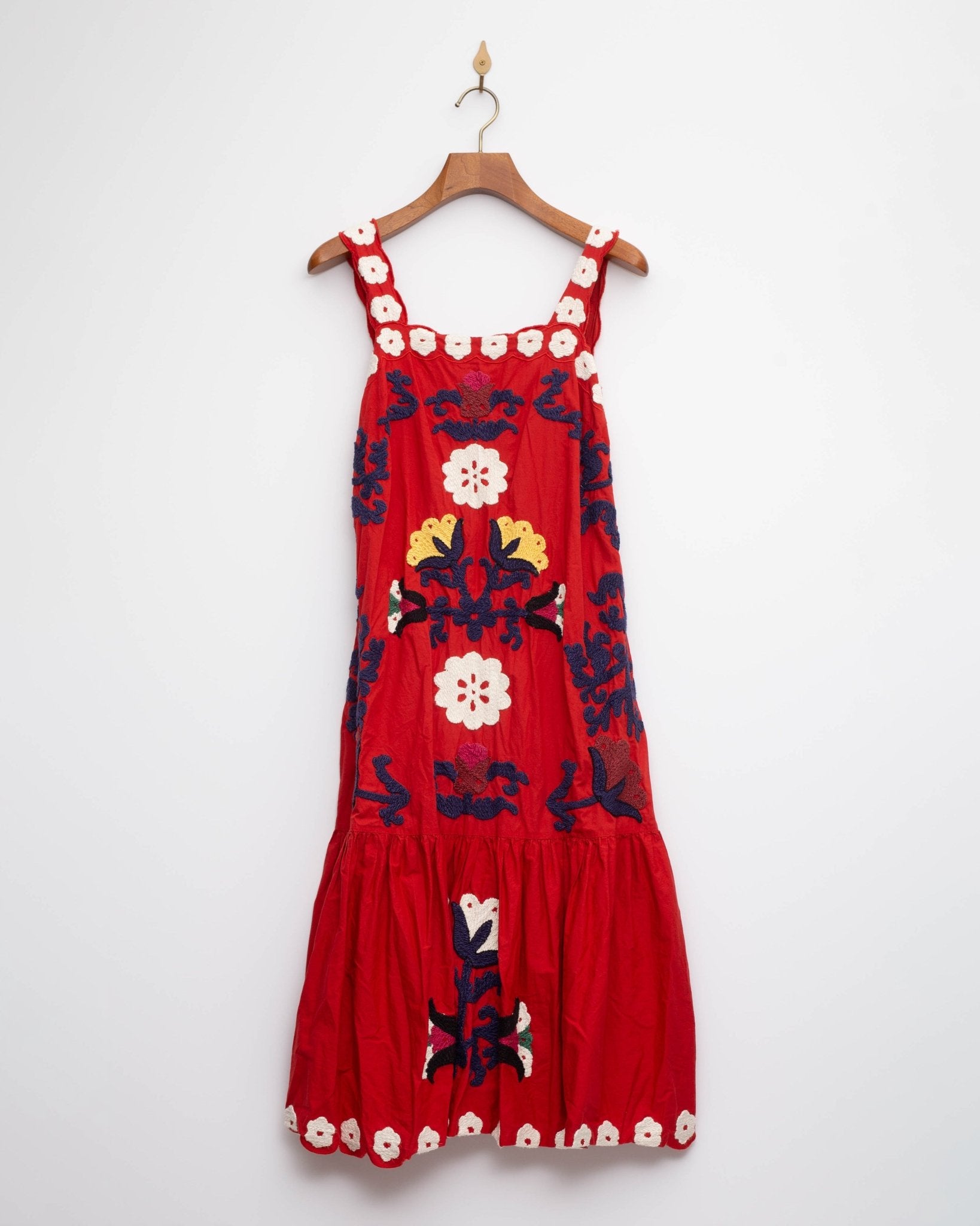 Sea New York Catrine Applique Tank Dress in Red Size S - Wind & Song