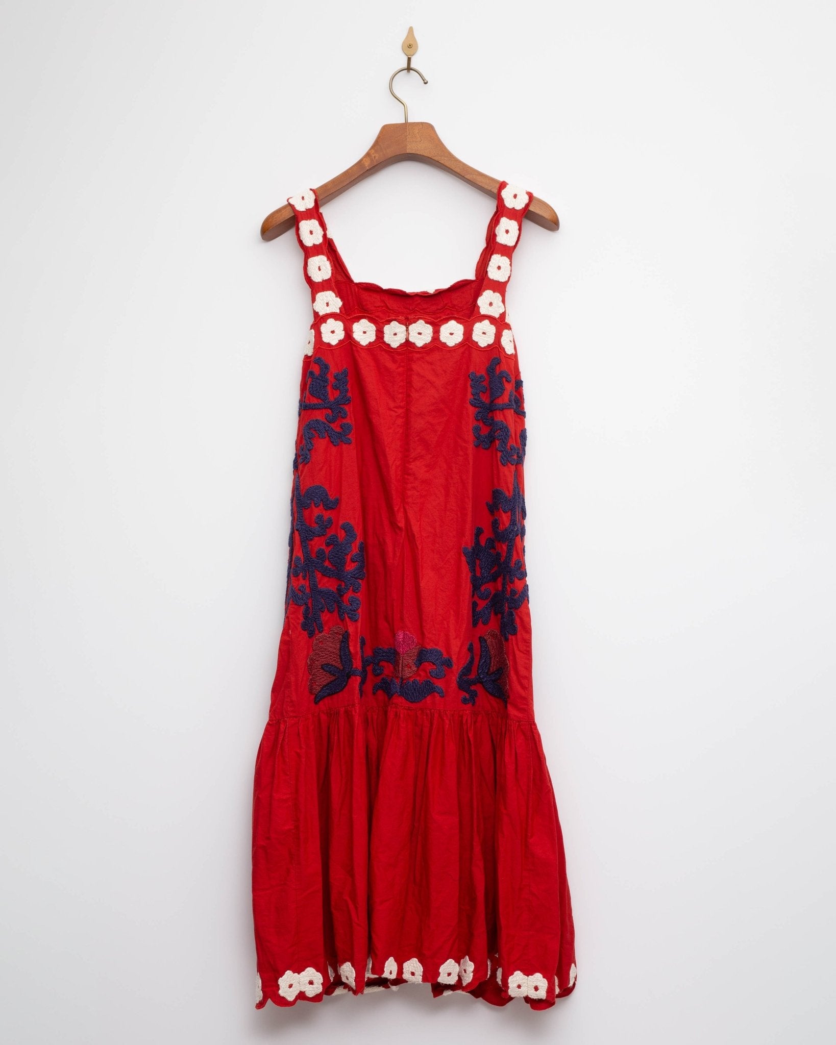 Sea New York Catrine Applique Tank Dress in Red Size S - Wind & Song