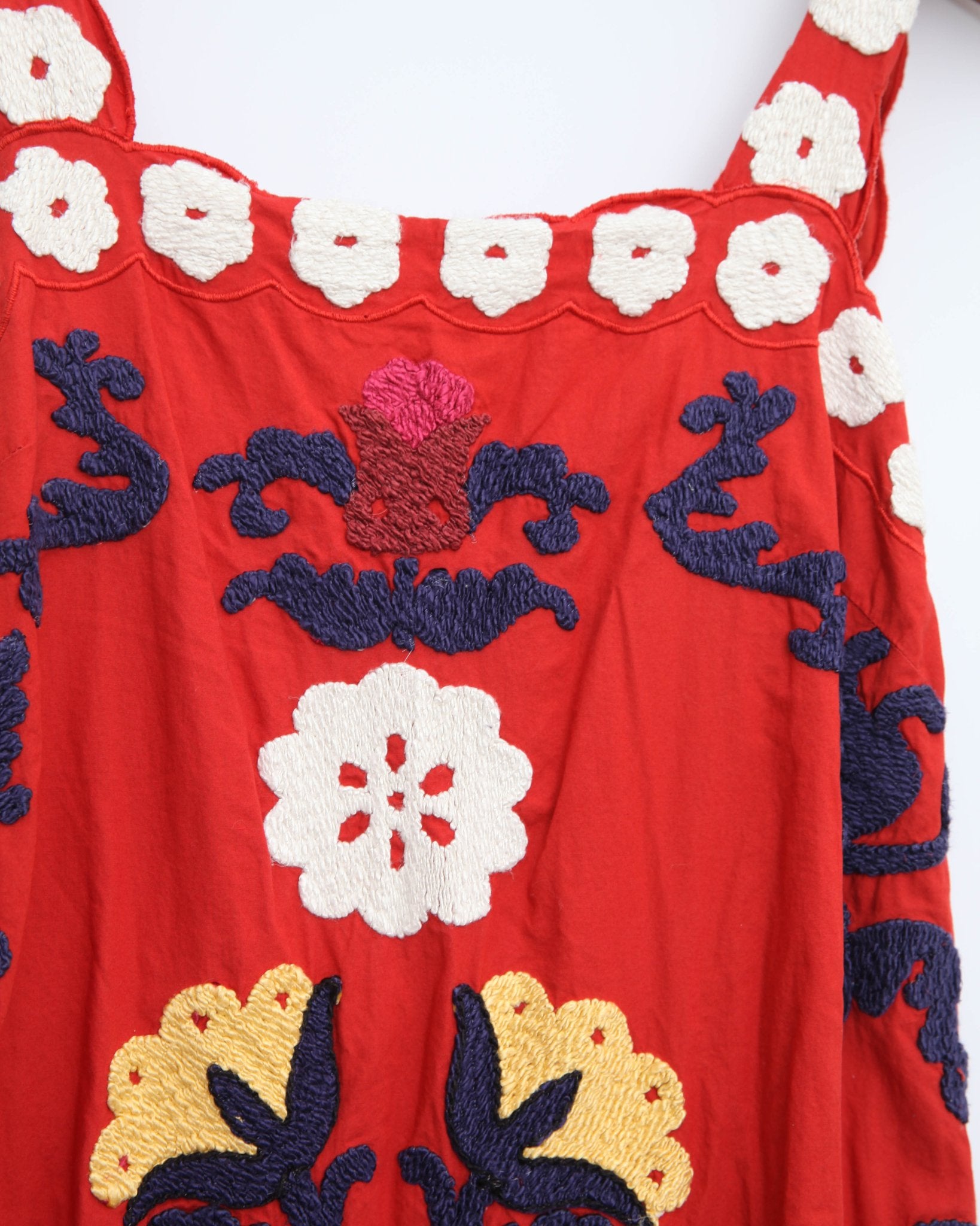 Sea New York Catrine Applique Tank Dress in Red Size S - Wind & Song