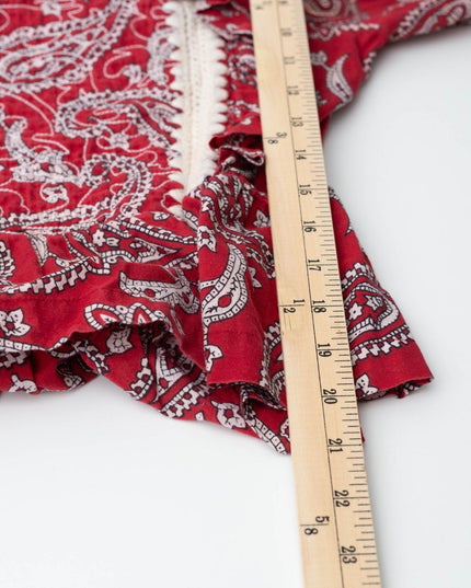 Sea New York Theodora Red Cotton Top - Wind & Song