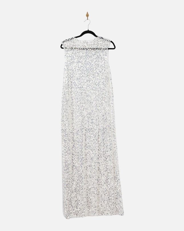 Shona Joy Asteri Silver Maxi Dress - Wind & Song