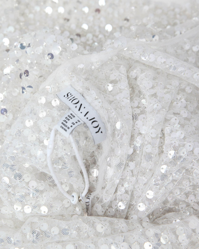 Shona Joy Asteri Silver Maxi Dress - Wind & Song