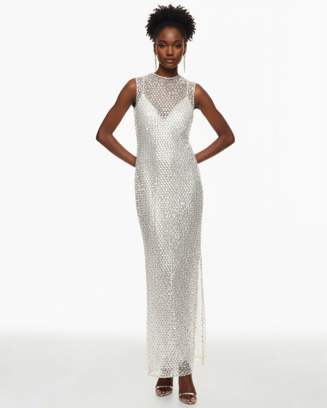 Shona Joy Asteri Silver Maxi Dress - Wind & Song
